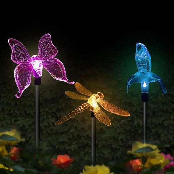 

party decoration lawn light decorative solar powered plastic animal shape led outdoor lamp stake pile garden energy