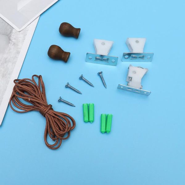 

other home decor 14pcs window curtain wood knobs clip hook screws wooden hanging bamboo roller blind small pendants accessor