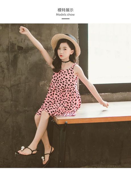 

girl's dresses toddler baby girl dress polka dot printing outfits casual sleeveless round collar one-piece, Red;yellow