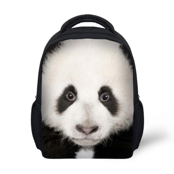 

school bags cute vintage white panda printing backpack 3d animal children backpacks mochila kids kindergarten bookbag girls bagpack