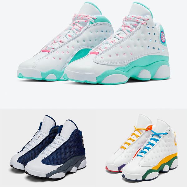 

athletic outdoor 2022 designer kids history of flight 13s gs playground aurora green he got game shoes for sale boys bred flint black cat mu