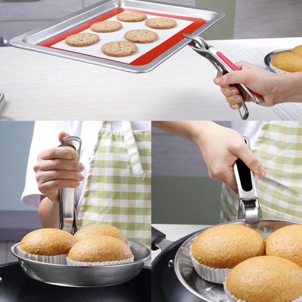 

mats & pads stainless steel tongs anti-scalding bowl clip safety from microwave oven air fryer boiling pots pot food