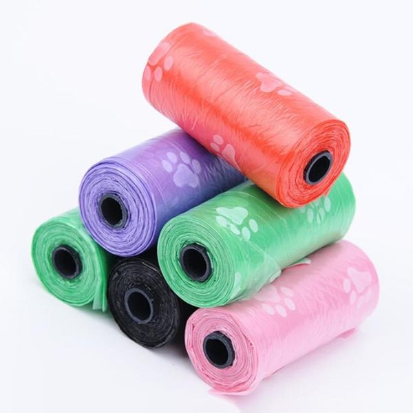 

print pet waste bag 15pcs/roll pet waste bag 6x2.5cm strong load-bearing wxv sale