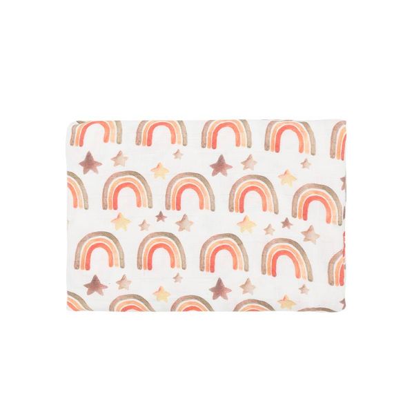 

blankets & swaddling moonbow baby high density premium quality bamboo cotton swaddle receiving blanket 120*120cm