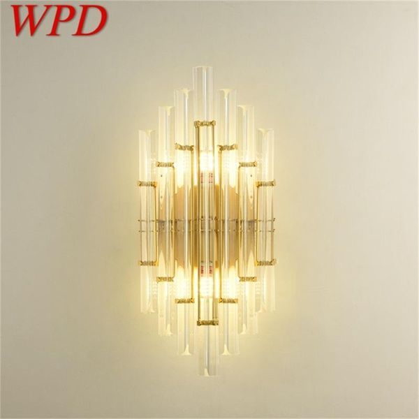 

wpd crystal wallÂ sconce lamp modern bedroom luxury gold led design balcony decorative for home indoor corridor