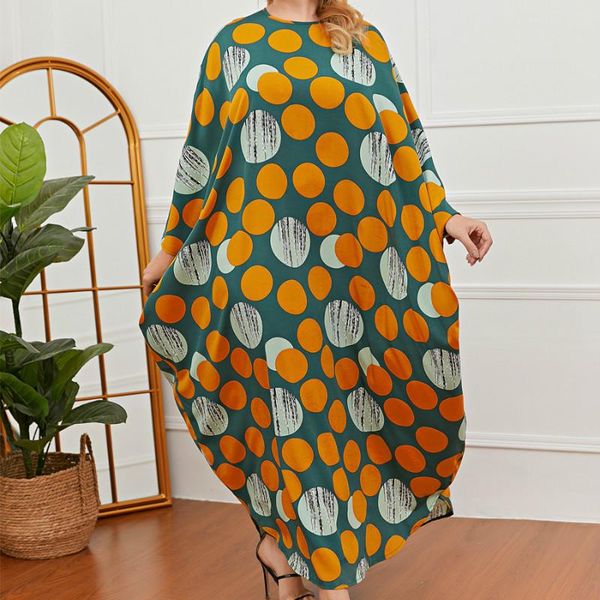 

ethnic clothing dots print traditional dashiki african dresses for women plus size boubou robe africaine femme long maxi dress africa clothe, Red