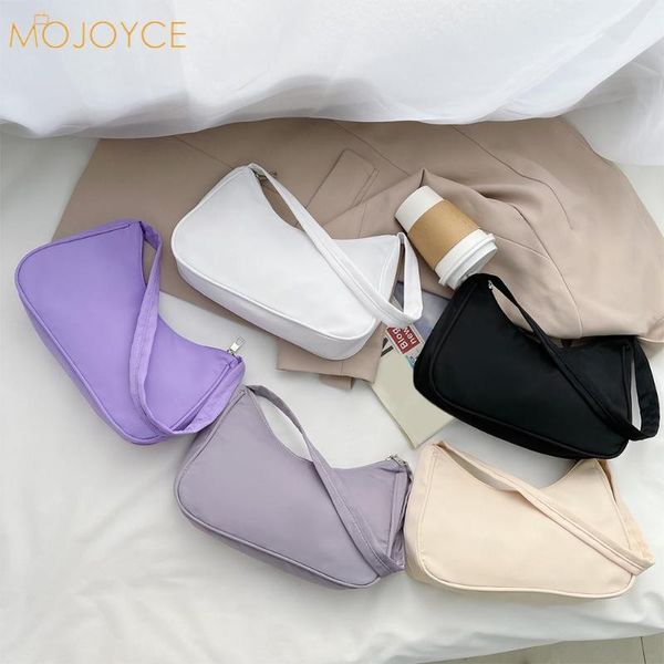 

shoulder bags fashion solid color underarm bag nylon hobos women zipper