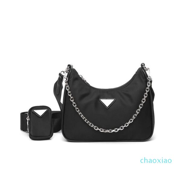 

2021 handbag women luxury designer nylon bags with letters wholesale canvas shoulder bag lady tote chains handbags messenger bagss 3 pi