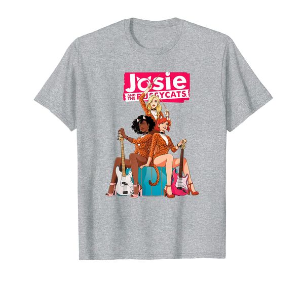 

archie josie and the pussycats group t-shirt, White;black