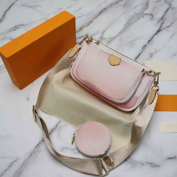 

design handbag ladies handbag, luxury three pieces, fashion trend, full leather printing,