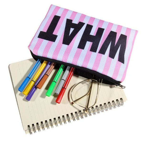

cosmetic bags & cases letter print makeup with multicolor pattern cute cosmetics pouches for travel ladies pouch women bag