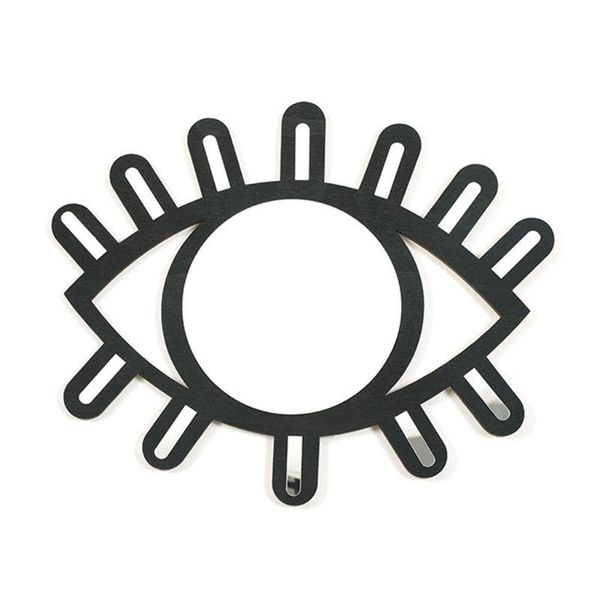 

mirrors wooden frame eye shape wall sticker mirror natural nordic style simpel design decorative room interior decoration