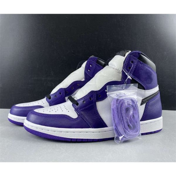 

wholesale court purple white purple i high men women basketball shoes 1s sneakers sports outdoor trainers with box size 7-13 yuduojiaju