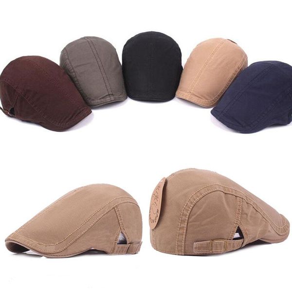 

berets sboy style beret hats summer men women casual hat fashion breathable flat cap adjustable caps gorras outdoor sun, Blue;gray