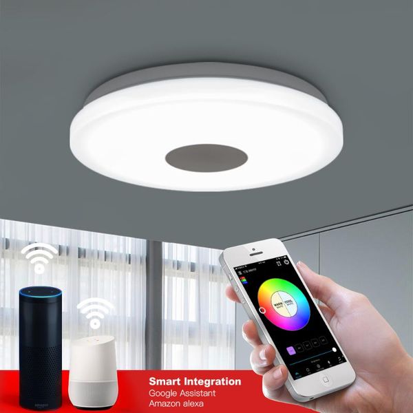 

bunpeon smart led ceiling light 48w 60w application remote mobile control rgb dimming color kitchen living room ceiling lamp
