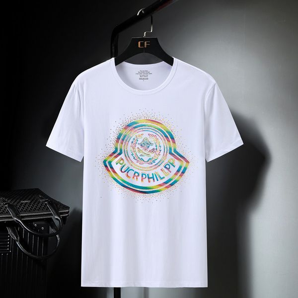 

fashion t shirt men's summer short sleeve pirate drill slim round neck youth leisure net red ins brand, White;black