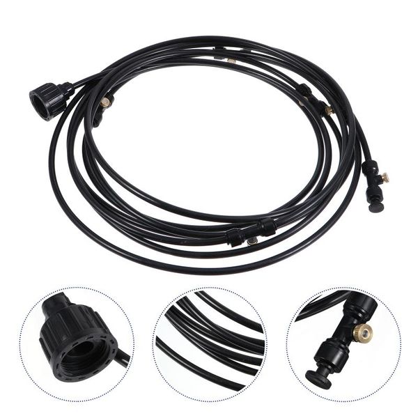 

watering equipments 1 set 6m micro flow drip irrigation system misting line with mist nozzles