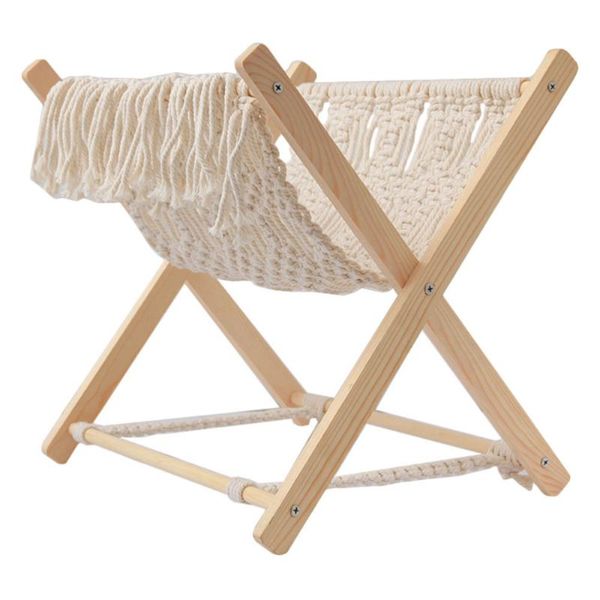 

hooks & rails cotton rope woven storage rack unique book stand magazine organizer