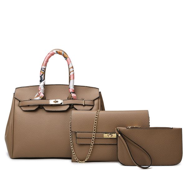 

luxury design handbag fashion 2021 new multi piece suit temperament women's portable one shoulder slanting simple fashion bag
