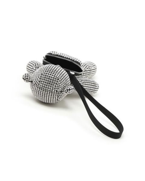 

latest diamond cute bear women shoulder bag 2022 ale summer underarm purses fashion lady designers luxurys brand handbags bling nylon qualit