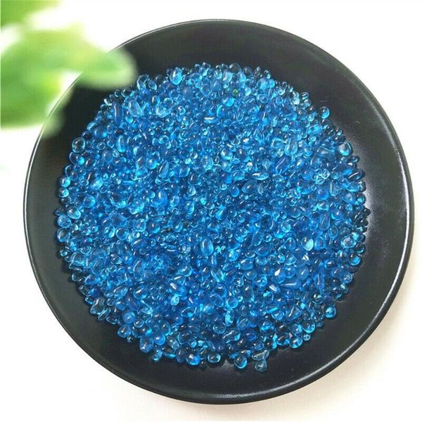 

decorative objects & figurines 50g 2-5mm k5 sea blue glass gravel glaze stone rock polished aquarium specimen crystals for crafts