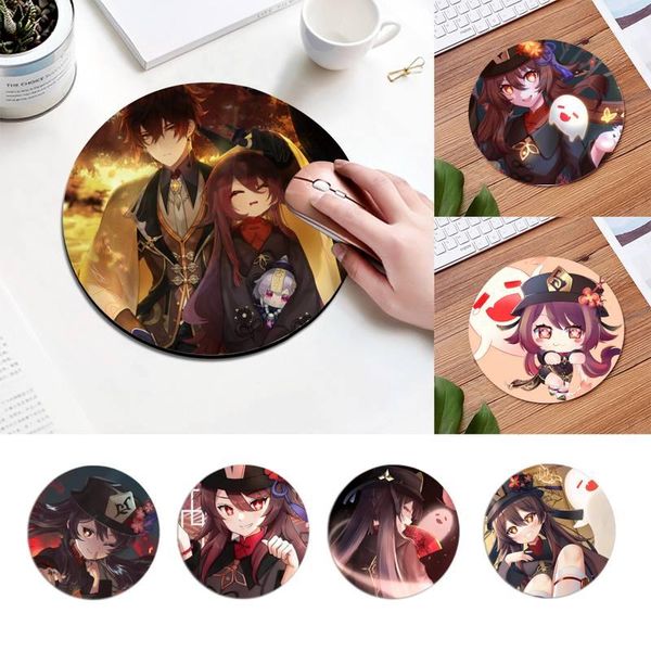 

mouse pads & wrist rests maiyaca game genshin impact hu tao gaming player lapmat round pad planet series deskdiy custom desk