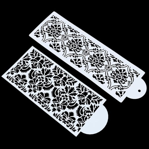 

baking moulds 1pc cake decorating tool damask lace border side cupcake stencil sugarcraft decoration mould kitchen accessories