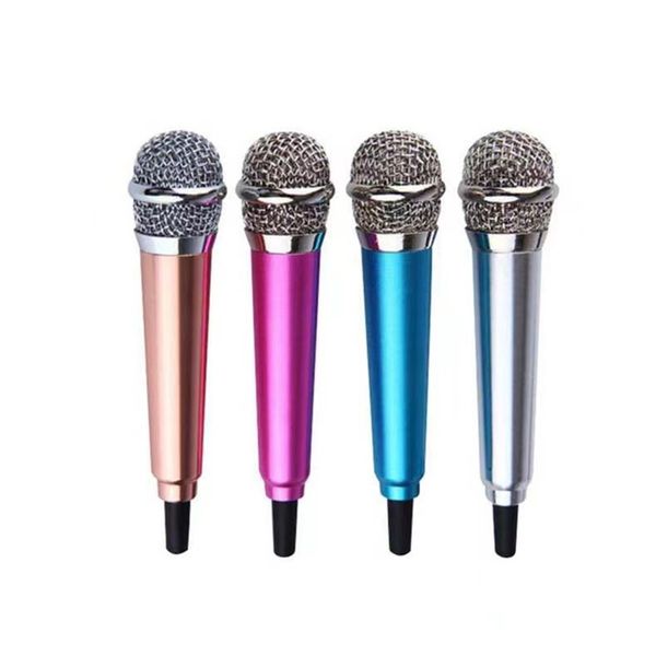 5% Mini Jack 3.5mm Stüdyo Lavalier Profesyonel Mikrofon Parti Malzemeleri Cep Telefonu Bilgisayar Karaoke HT001 Için El Mic Mic