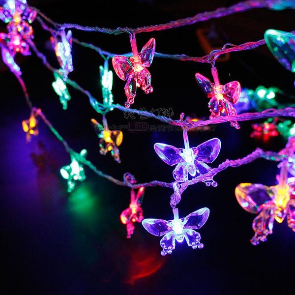 

strings solar led string lights butterfly light outdoor indoor decoration lamps for lawn patio garden flowers windows room wall