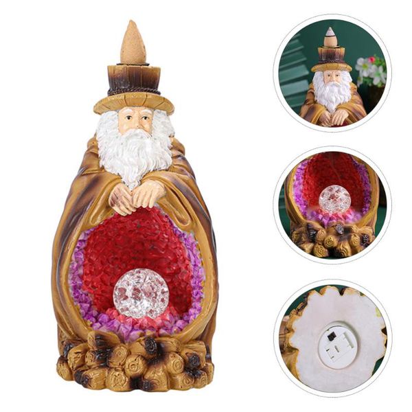 

fragrance lamps 1 pc back-flow incense burner santa holder christmas table decor