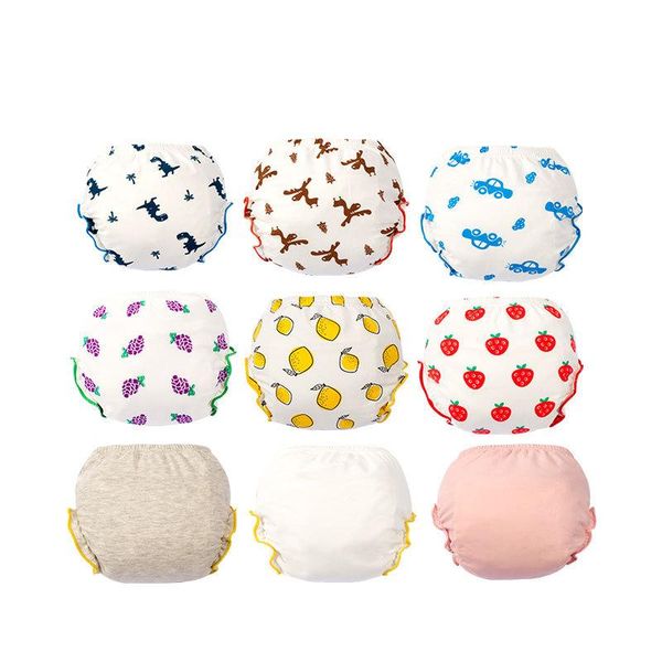 

cloth diapers baby reusable nappies waterproof children boys and girls cotton training pants panties washable underwear