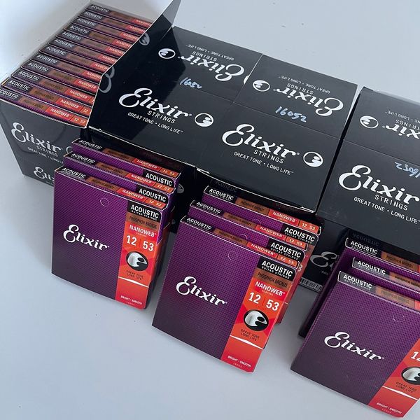 

300 lot wholesale acoustic guitar string set elixir 16052 light (.012-.053)