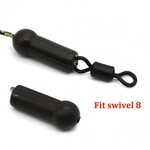 

fishing accessories 100pcs buffer beads rubber helicopter rig hair sleeve tube knot protector carp terminal tackle