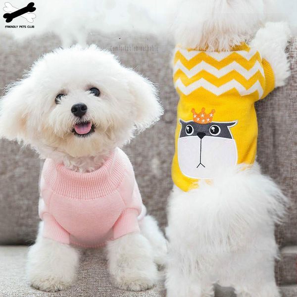 

dog apparel knit clothes warm pet sweater christmas gift teddy than panda costume medium small