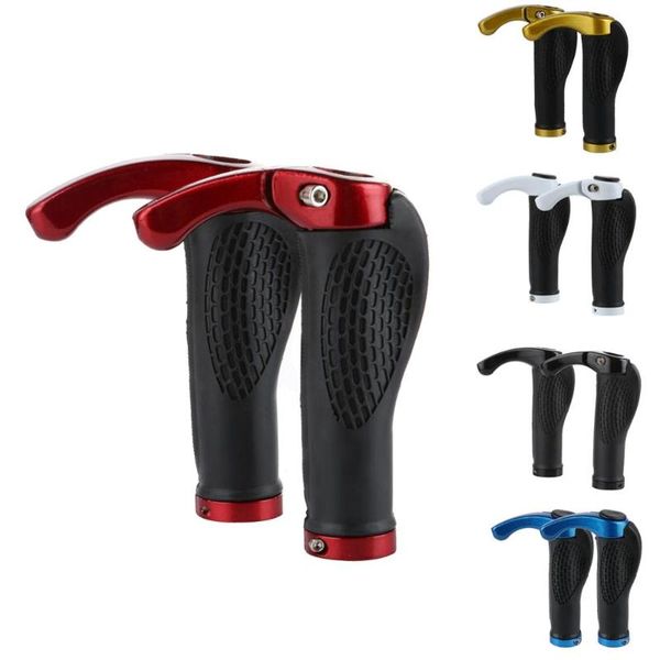 

bike handlebars &components anti-skid bicycle gri-ps ergonomic mtb mountain aluminum rubber handlebar cycling lock-on ends cover parts