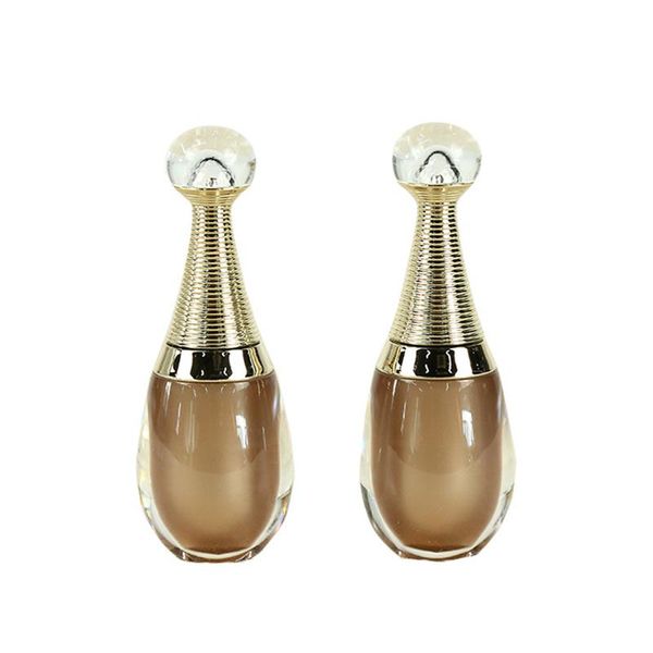 

storage bottles & jars 10ml empty nail polish containers glass with brush gold bottle art