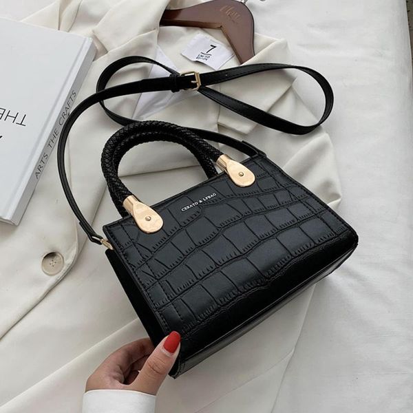 

cross body stone pattern crossbody bags for women 2021 designer mini cute shoulder bag pu leather handbags and purses female travel totes
