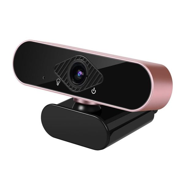 

2k hd usb dual microphone real-time webcam usb computer camera rose gold suitable for pc plug and play drive