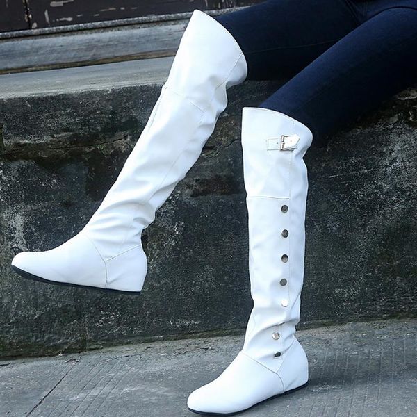 

boots vogue punk style zipper tall women pure color rain outdoor rubber water shoes for female 36-51 plus size, Black