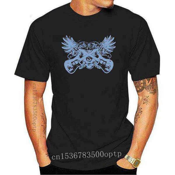 

new t-shirt rock 'n roll (28x20cm) gr s--xxla bis 5xl mogl g1217, White;black