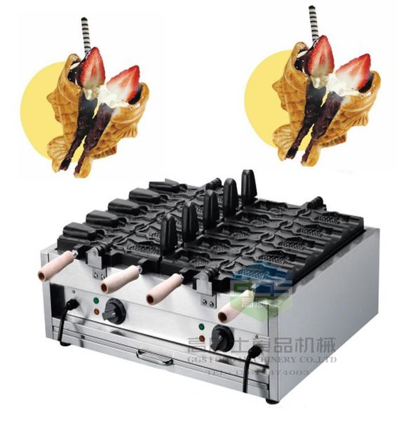 

bread makers electric 110v 220v 10 pcs ice cream taiyaki machine fish cone waffle maker