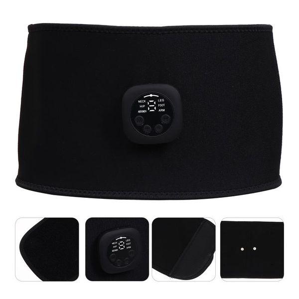 

waist support fitness belt slimming electric weight loss abdominal muscle, Black;gray