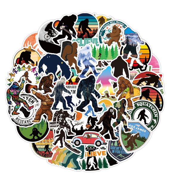 

50pcs mysterious primitive stickers pack non-random car bike luggage sticker lapskateboard motor water bottle decal kids gifts