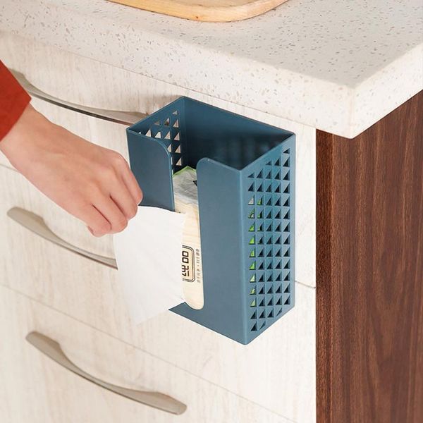 

tissue boxes & napkins wall desk mount kitchen bathroom punch-toilet tray paper rack roll towel holder case tube storage box