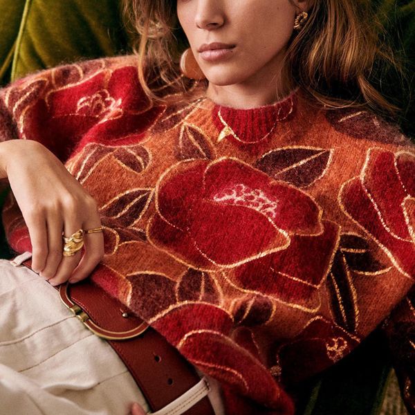 

new print knit casual round neck soft chic mohair knitwear 2021 vintage warm sweater women pullover z10x, White;black