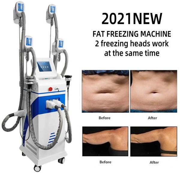 

2022 4 ing head slimming machine cavitation rf fat reduction lipo laser 2 heads work at the same time