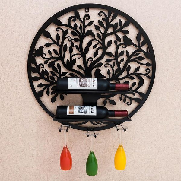 

tablewine racks metal rack hanging ornaments decorative glass frame bar room art