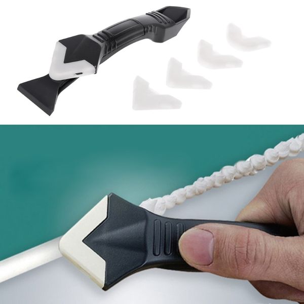 FAI DA TE 3 in 1 Sigillante Angle Raschietty Silicone Trowel Grout Caulk Tool Remover Tool Strumenti di decorazione