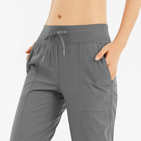 

yoga outfit 1pcs sports casual pocket gym legging fitness jogger drawstring feet loose plus size workout pants women