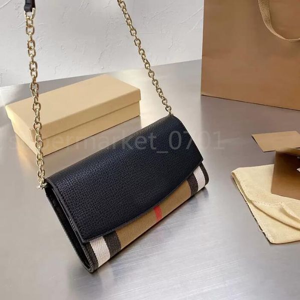 

classic chain bag messenger purse women shoulder bags patchwork color tartan hasp grain genuine leather interior zipper letter supermarket_0